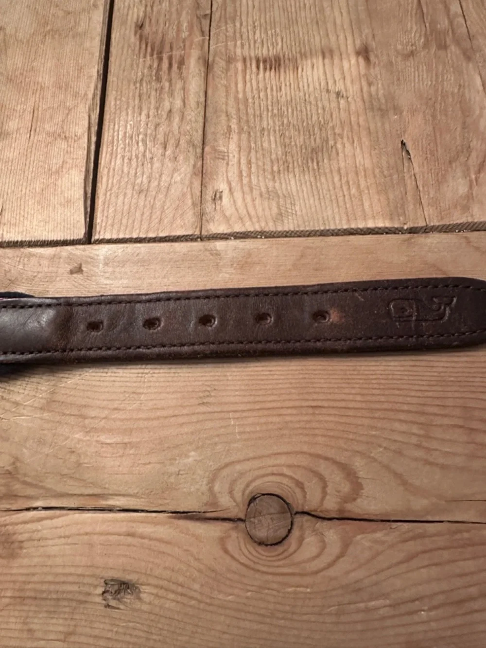 Vineyard Vines Canvas Club Woven Belt Unisex 24 Pink Whale Print Brown Leather